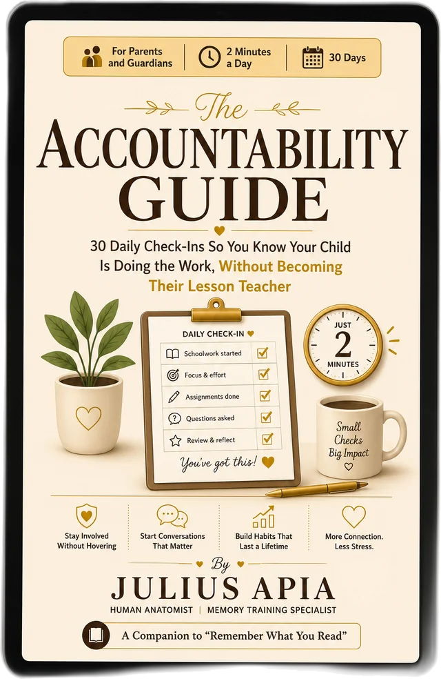 Parent Accountability Guide on tablet