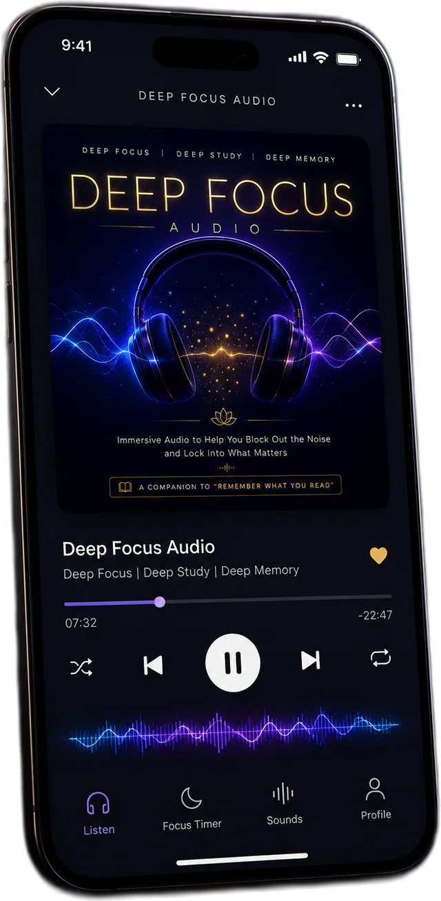 The Focus Playlist on phone